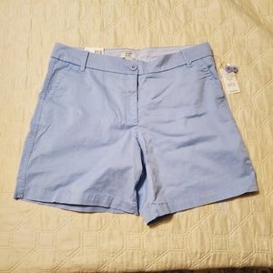 NWT Crown & Ivy Caroline 7" Shorts Size 10 'Wonka Peri"